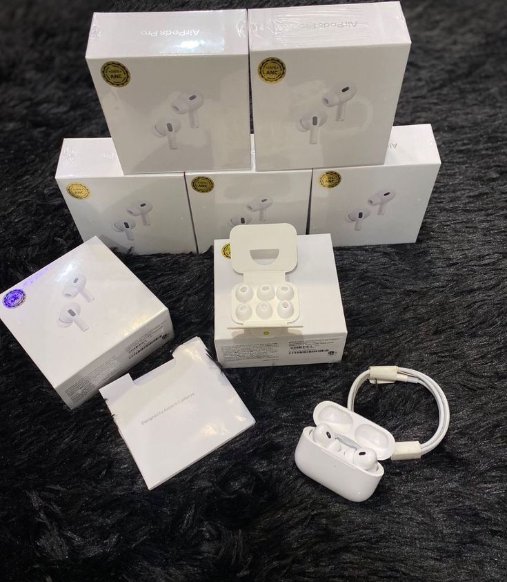 AirPods Pro 2nd Generation - Wireless Earbuds, Air Pro, Air Buds, Earpods with ANC, Transparency Mode, Spatial Audio, and MagSafe Charging Case